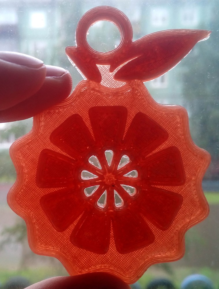 Апельсин, распечатанный на 3D-принтере